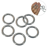 Chromium Plated Heavy Duty Metal Rings Silver Color For DIY Crafts Projects Macrame Blinds Decorations