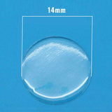 Epoxy Resin Dome Stickers Adhesives Round 14x1.5 MM (10 Pieces) Clear Transparent For Jewellery Making DIY Crafts Photos