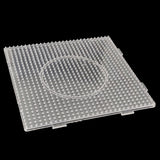 Plastic Pegboards For Aumni Crafts DIY Bead Fusion Kit And All Other Brands 5x5mm Fuse Beads 13.5x13.5x2xcm Square Transparent Color (Sold as 1 piece)
