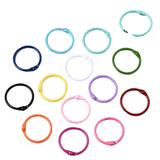 Colored Iron Split Key Rings (5 Pieces) 30 MM / 1.18 Inch Book Binders For Keychain Making Accessories Binding
