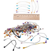 Matte Gypsum Artificial Flower Core Buds (10 GMs, 125+ PCs) 6 CM Mixed Color Double Heads for DIY Crafts Arts Flower Making Gifts Decoration