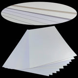 Textured Case Binding Papers Boards (10 Sheets, White Mixed Patterns, 300 to 250 GSM, A4 Size) For Art & Crafts Invitation Tags Brochures Boxes