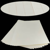 Textured Boards Case Binding Papers (10 Sheets, Ivory White Mixed Patterns, 300 to 250 GSM, A4 Size) For Art & Crafts Invitation Tags Brochures