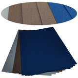 Classy Cover Case Binding Textured Papers (10 Sheets, Grey Coffee Cobalt, 120 GSM, A4 Size) For Art & Crafts Invitation Boxes Luxury Packaging