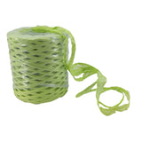 Raffia Paper Ribbon Twine (1 Roll x 200 Meters) Light Green Cords Thread String For DIY Crafts Packing Gift Wrapping Decoration Packaging