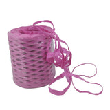 Raffia Paper Ribbon Twine (1 Roll x 200 Meters) Pink Cords Thread String For DIY Crafts Packing Gift Wrapping Decoration Packaging