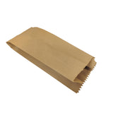 80-GSM Gusseted V-Bottom Groceries Medicines Packing Paper Bags Covers Multipurpose Packaging Stationary Brown