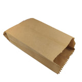 80-GSM Gusseted V-Bottom Groceries Medicines Packing Paper Bags Covers Multipurpose Packaging Stationary Brown