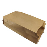 80-GSM Gusseted V-Bottom Groceries Medicines Packing Paper Bags Covers Multipurpose Packaging Stationary Brown