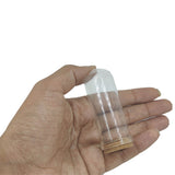 Glass Dome Cloche Cover Containers 7x2.7 CM (5 Pieces) Bottles Bell Jars With Cork Lid For Gifts Decoration Plants Crafts