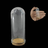 Glass Dome Cloche Cover Containers 7x2.7 CM (5 Pieces) Bottles Bell Jars With Cork Lid For Gifts Decoration Plants Crafts
