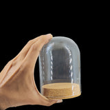 Glass Dome Cloche Cover Containers 9x12 CM (1 Piece) Bottles Bell Jars With Cork Lid For Gifts Decoration Plants Crafts