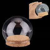 Glass Dome Cloche Cover Containers 10 CM (1 Piece) Bottles Bell Jars With Cork Lid For Gifts Decoration Plants Crafts