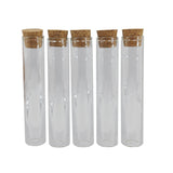Glass Vial Bottles With Cork Stoppers 10x2 CM (5 Pieces) Tube For Crafts Decoration Gifts Jar Transparent