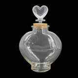 Heart Shape Glass Bottles 16x11 CM (1 Piece) With Cork Lid Stoppers For Crafts Decoration Storage Gifts Transparent Jar Container
