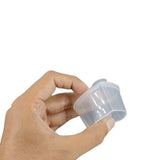 Small Polypropylene PP Plastic Containers (Pack of 10, Capacity 45 ML) 5.5x4.5x3 CM Heart With Lid For Ketchup Sauce Jam Cream Gifts Storage