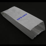 Customized Gusseted Butter Paper Covers 40 GSM Printed Multipurpose Glassine Packing Pouches White Slightly Oil Grease Proof Food Grade