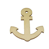 Wooden Pendant Blanks Bases (1 Piece) 7.8x6x2 CM Anchor Light Brown For DIY Crafts Key Chains Painting Drawing Gifts Decoration