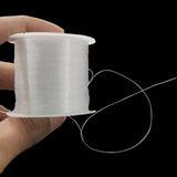 Invisible Nylon Wires 0.2 MM (1 Roll, 125+ Meters) String Cords Threads For Bracelet Jewellery Making DIY Crafts Fishing Line