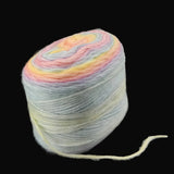 Soft Woollen Chenile Blended Air Yarns 2 MM (1 Bunch x 100 Grams, 240+ Meters) Multicolor For Knitting Crochet Baby Sweater Scarf Fabric Thread Multipurpose