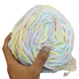 Soft Polyester Woollen Chunky Yarns 7 MM (1 Bunch x 150 GMs, 100+ Meters) Multicolor For Knitting Crochet Baby Sweater Scarf Fabric