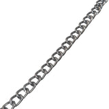 Mild Steel Chains (1 Meter) 8x5x1.2 MM Link Size For Jewellery Making Twist Silver Color (#OT1)
