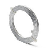 Textured Aluminium Wires 5x1 MM (1 Roll x 2 Meters) Bendable Bezel Strip Silver Color For Wrapped Jewellery Making DIY Crafts Arts
