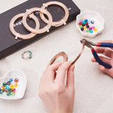 Aluminium Wires 5x1 MM (1 Roll x 2 Meters) Bendable Bezel Strip Light Copper Color For Wrapped Jewellery Making DIY Crafts Arts