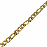 Jewellery Making Necklace Chains Tarnish Resistant Stainless Steel 4x3x0.8xmm Long Link:6x3x0.8mm Long Link Gold Color (Sold as 1 metre)
