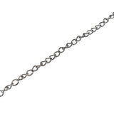 Jewellery Making Necklace Chains (1 Meter) 4x3x0.6 MM Tarnish Resistant Stainless Steel Twist Silver Color