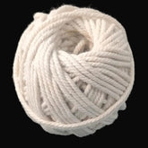 White Glazed Cotton Piping Thread (180 GMS, 4 Rolls x 45 Grams) 2 MM For Garments Sewing Multipurpose
