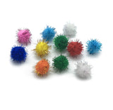 Synthetic Glitter Pom Pom Balls Beads For Arts Crafts Sewing Dolls