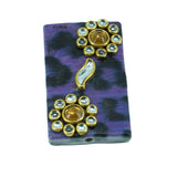 Acrylic Kundan Beads For Jewellery Making (3 Random Designs, 2 Pieces Each) (#Ot1)