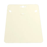 Paper Necklace Chain Jewellery Display Cards 19x14cm Rectangle White (Pack of 10 Pieces)