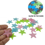 Acrylic Glow In the Dark Stars (25 Pieces) 3.5 CM Mixed Colors For Decoration Crafts