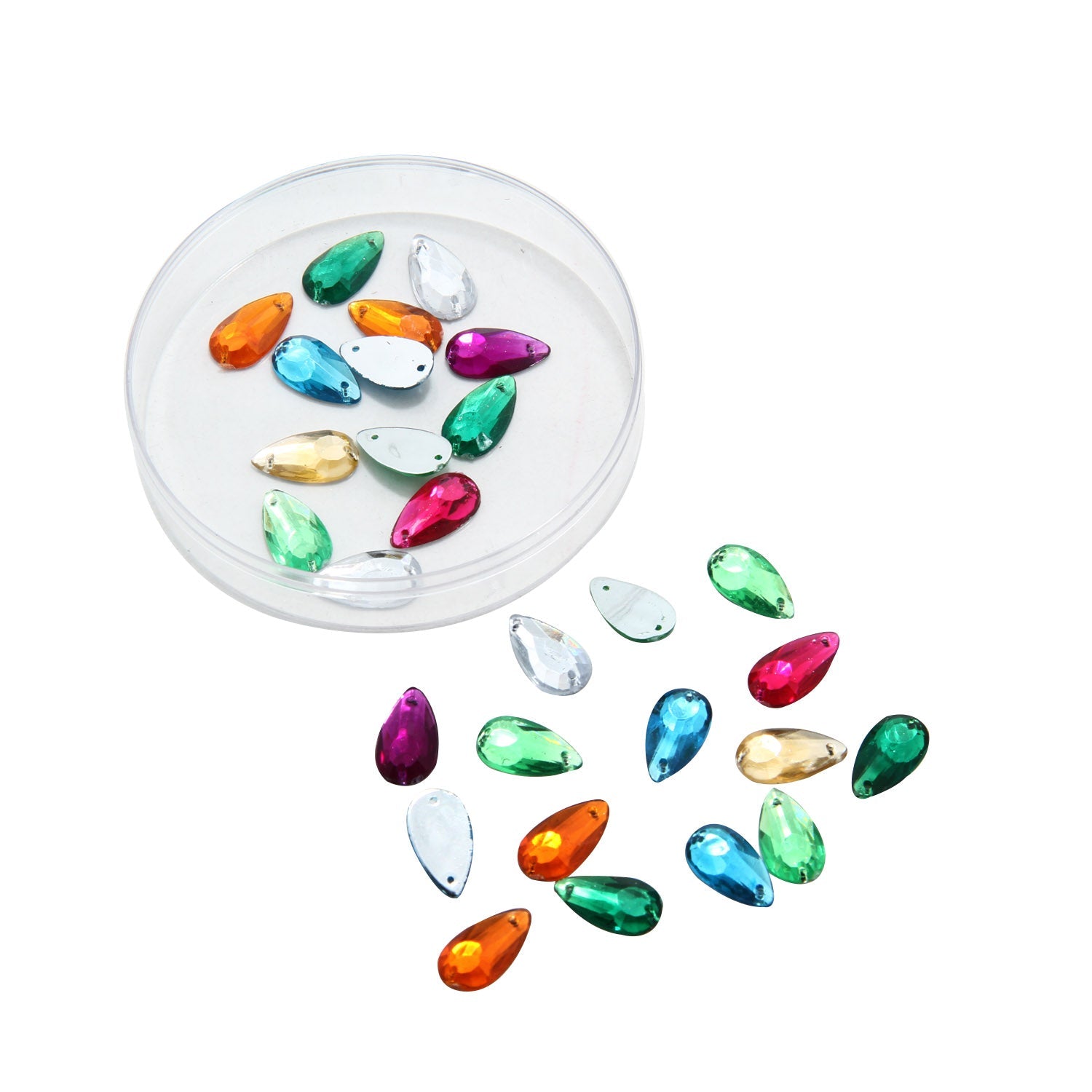 Buy Imitation Kundan Stones With Holes Flatback Acrylic online Aumni Crafts jefs-embelshcabo-00128