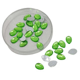 Imitation Kundan Stones Flatback Acrylic 13.5x8.5x2 MM Drop For Jewellery Making Garment Embellishments