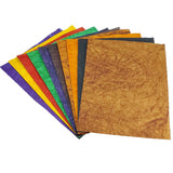 Wrinkled Style Handmade Paper (10 Sheets) A4 Size Mixed Colors For DIY Crafts Hobby Arts