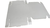Corrugated Packing Folding Multipurpose Box (Pack of 10 Pieces) White Rectangle 10x3.5x1.2 Inch For Packaging & Shipping Jewellery Crafts
