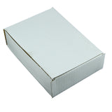 Corrugated Packing Tuck In Multipurpose Box (Pack of 10 Pieces) White Rectangle 5x2x7 Inch For Packaging & Shipping Jewellery Crafts