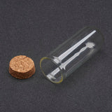 Glass Dome Cloche Cover Containers (1 Set Of 3 Sizes - 3.5x2.2 CM, 4.4x2.5 CM, 7x2.7 CM) Bottles Bell Jars With Cork Lid