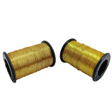 Zari Metallic Threads 0.1 MM For Aari Work Embroidery Sewing Garment Needlework Crafts