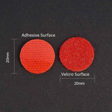 Strong Nylon Velcro Self Adhesive Patches Dots Fasteners For Crafts Garments Multipurpose Utilities 2cm Flat Round