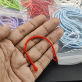 Elastic Thread Cords 2.5 MM (5 Colors x 3 Meters Each, Total 15 Meters) (#OT238)