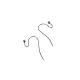 Tarnish Resistant Surgical 316-Stainless Steel Earring Hook (10 Pieces) 22x12x2 MM Silver Color For Jewellery Making