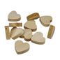 Wooden Beads 20x19x6 MM (10 Pieces) Hole:1.5 MM Heart Light Brown For Jewellery Making DIY Arts Crafts [ac-bds-00049-m17]