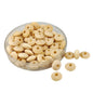 Wooden Beads 11.5x6 MM (25 Grams, 100+ Pieces) Hole:2.5 MM Disc Ivory White For Jewellery Making DIY Arts Crafts [ac-bds-00049-m22]