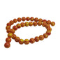 Imitation Jewellery Making Stone Beads 10 MM (1 String, 35-38 Beads) Hole:1 MM Round Orange & Yellow Synthetic For DIY Arts Crafts [ac-bds-00088-m17]