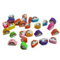 Polymer Clay Beads 8 to 10 MM (25 PCs, Assorted) Hole:1.8 MM Rainbow Multicolor For Jewellery Making Kids DIY Arts Crafts [ac-bds-00126-m4]