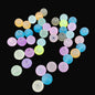 Frosted Acrylic Beads 8 MM ( 95-100 Pieces, 25 Grams Wt) Round Mixed Colors Hole:2 MM For Jewellery Making DIY Crafts (#OT7)